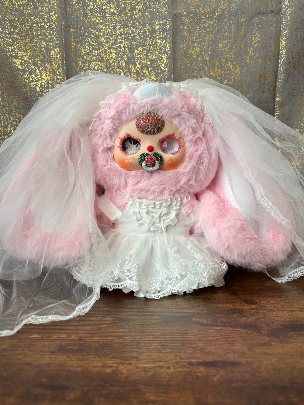 Baby Three Romantic Wedding 400% Series Confirmed SECRET BRIDE w/ Custom Face